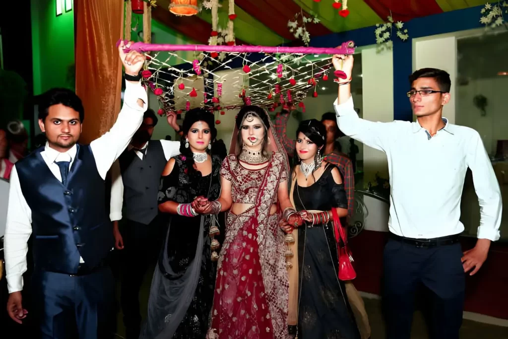 Bride entry in Indian wedding