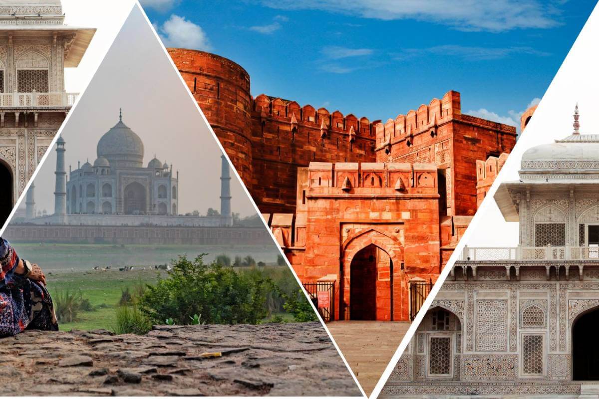 THREE MONUMENTS IN AGRA