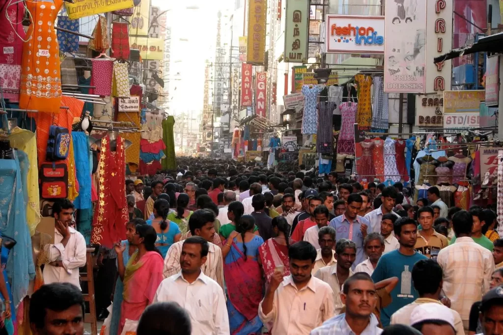 Chennai - busy T. Nagar market