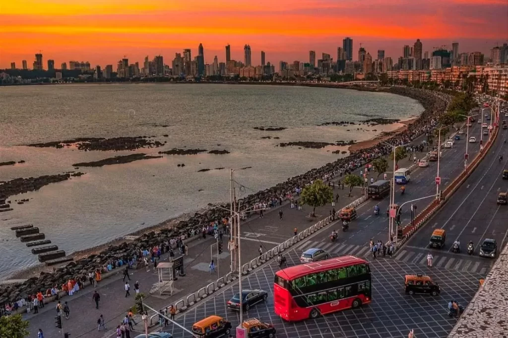 Mumbai Marine Drive Skyline