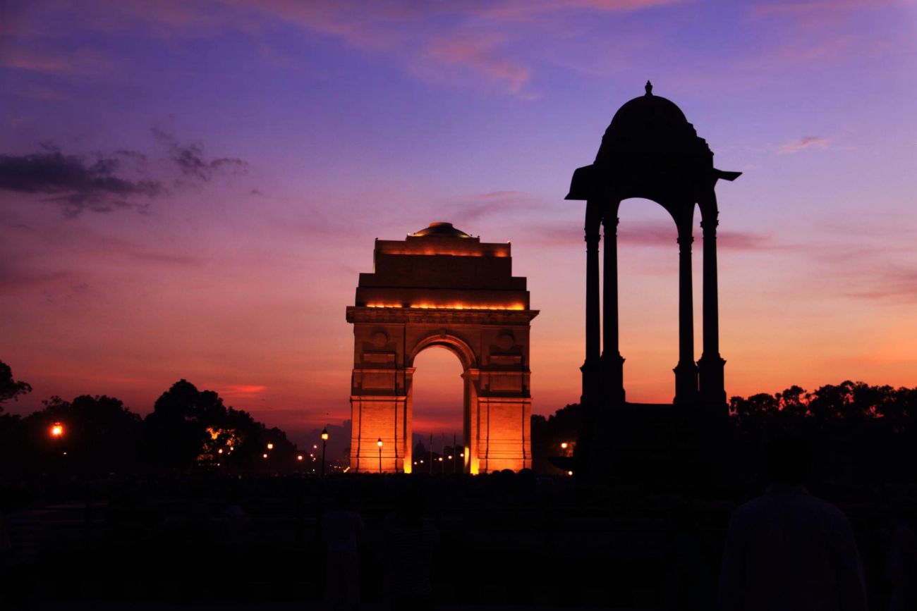 India Gate Delhi in Night